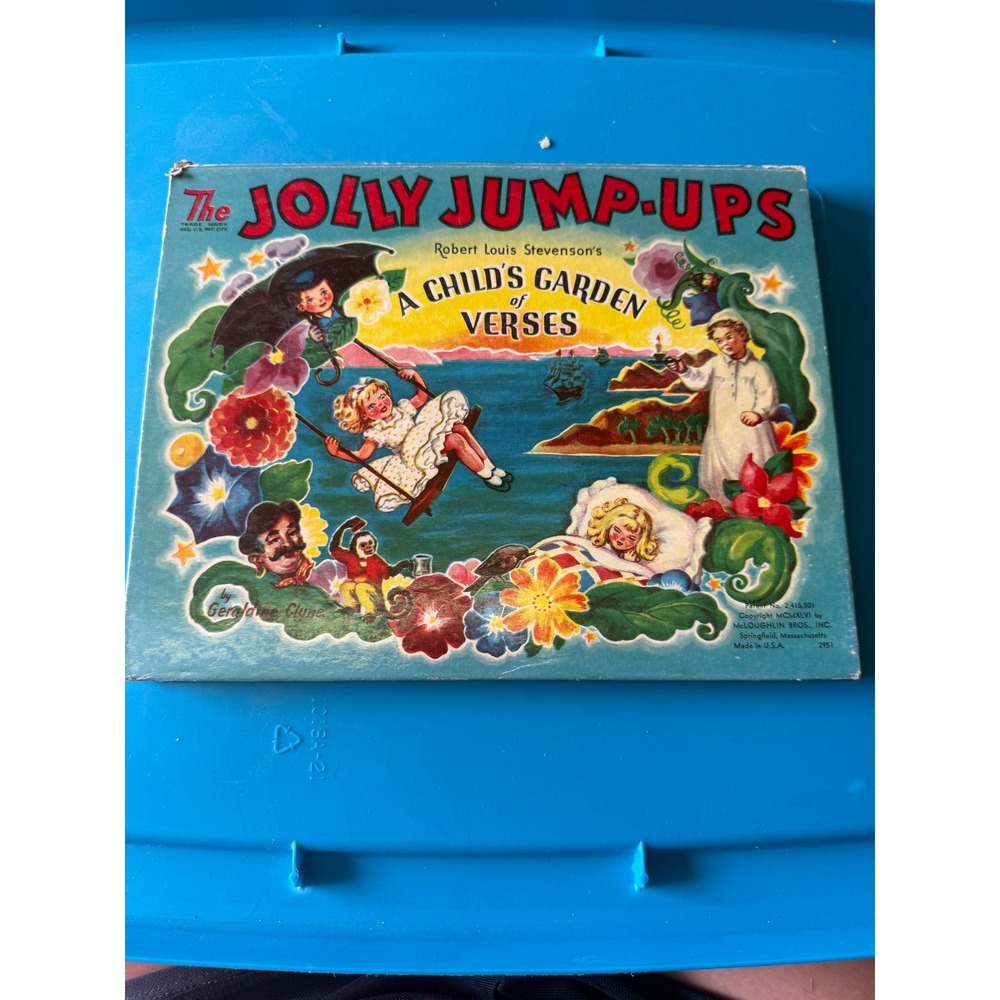 1946 Jolly Jump-Ups A Childs Garden of Verses Pop-Up Book Robert Louis Stevenson